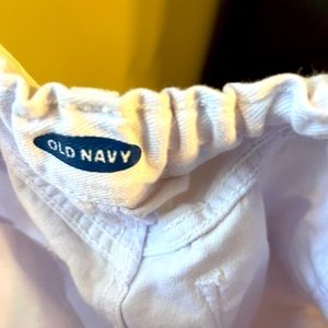 Old navy white jean shorts size 14